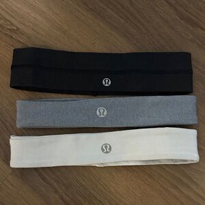 lululemon athletica Black, Gray, and White Headbands